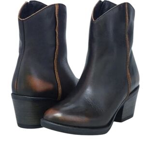 Miz Mooz Dark Brown Heeled Boots